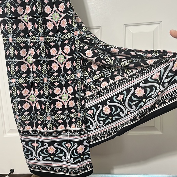 RACHEL Rachel Roy Casual One-Shoulder Maxi Dress Black & floral Size M - Picture 10 of 15